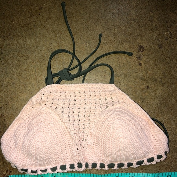 NWOT Xhilaration Bikini Crochet Top Bottoms XS/M - Picture 2 of 8